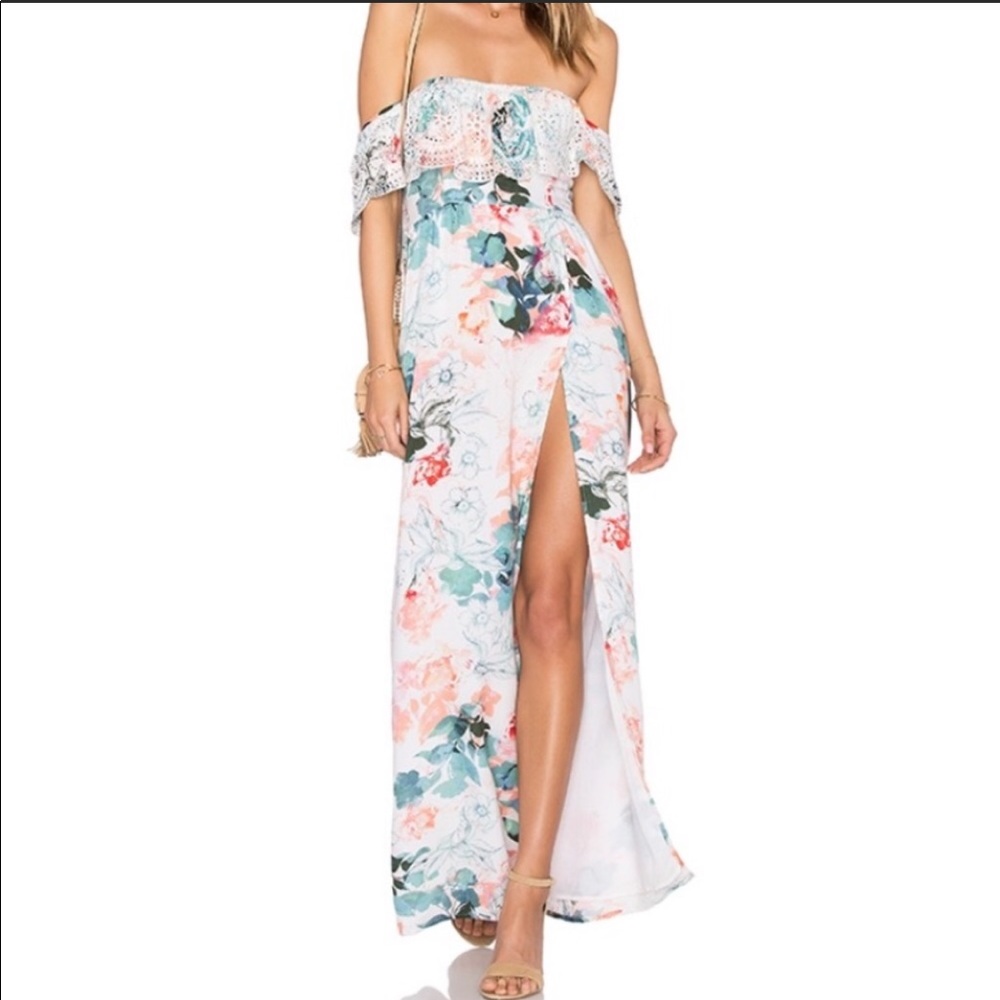 Lovers & Friends Anemone Off Shoulder Maxi - NWOT